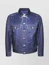 Comme Des Garçons Woven Jacket Collared Neck In Multi