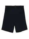 Comme Des Garçons Knee-length Shorts With Wide Leg In Black