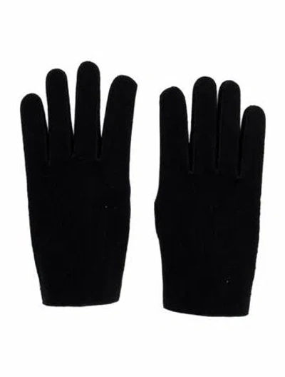 Pre-owned Comme Des Garçons Woven Winter Gloves In Blue