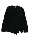 Comme Des Garçons Wrap T-shirt In Black