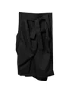 Comme Des Garçons 랩 어라운드 미디 스커트 In Black