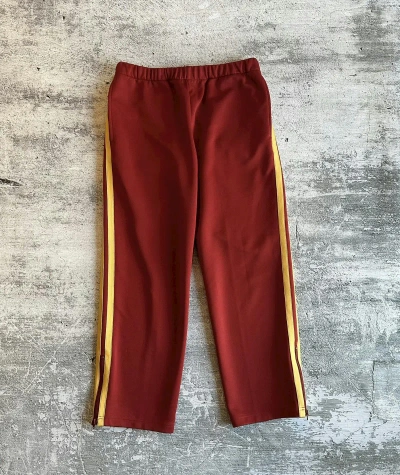Pre-owned Comme Des Garcons X Comme Des Garcons Homme Ad2002 Jersey Track Pants In Red