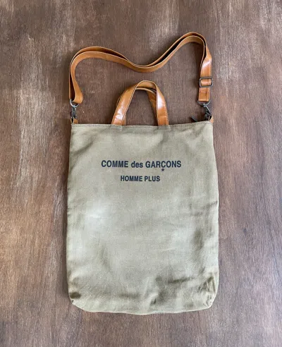 Pre-owned Comme Des Garcons X Comme Des Garcons Homme Cdg Homme Plus Tote Bag In Pale Green