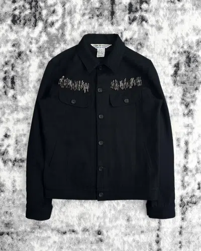 Pre-owned Comme Des Garcons X Comme Des Garcons Homme Comme Des Garcons Aw05 Wool Safety Pin Jacket In Black