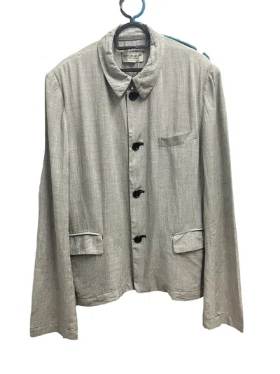 Pre-owned Comme Des Garcons X Comme Des Garcons Homme Deux Ad1997 Rayon Robe De Chambre Comme Des Garçons Crop Jacket