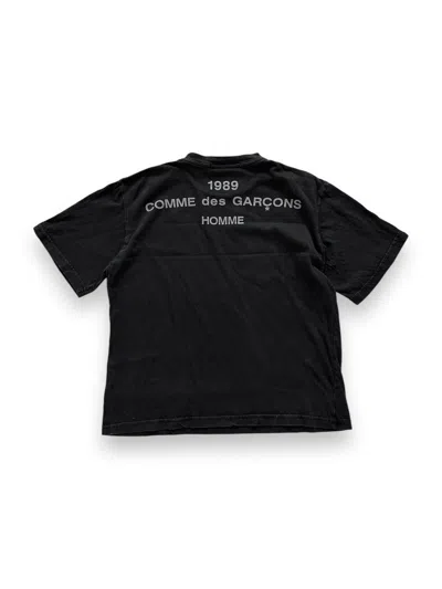 Pre-owned Comme Des Garcons X Comme Des Garcons Homme Plus 1989 Staff Short Sleeve Shirt In Black