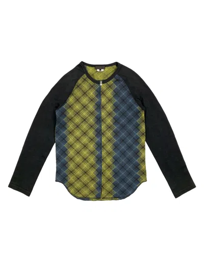 Pre-owned Comme Des Garcons X Comme Des Garcons Homme Plus 2012 Plaid Zip Knit Cardigan In Multicolor
