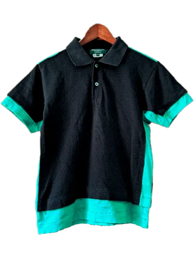 Pre-owned Comme Des Garcons X Comme Des Garcons Homme Plus Archive Ss05 Cdg Homme Plus Ever Green Polo Shirt In Black/green