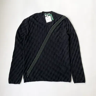 Pre-owned Comme Des Garcons X Comme Des Garcons Homme Plus A/w 06 Checkerboard Sweater In Black