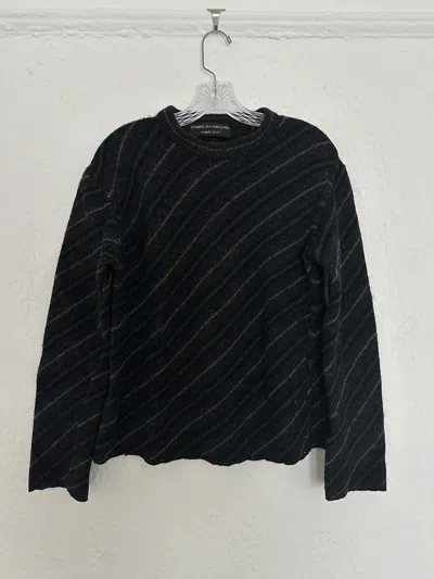 Pre-owned Comme Des Garcons X Comme Des Garcons Homme Plus Cdgh Aw1997 Bias Knit Sweater In Black