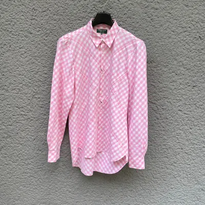 Pre-owned Comme Des Garcons X Comme Des Garcons Homme Plus Comme Des Garcons Evergreen Pink Shirt Button Up