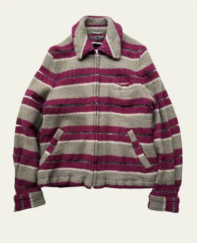 Pre-owned Comme Des Garcons X Comme Des Garcons Homme Plus Comme Des Garçons Homme Plus 04' Stripe Transparency Jacket (size Medium) In Multi