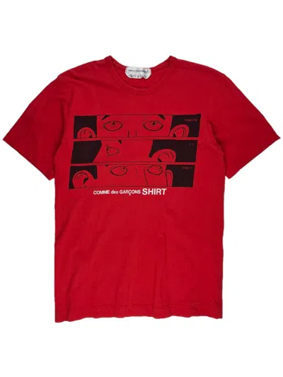Pre-owned Comme Des Garcons X Comme Des Garcons Homme Plus Comme Des Garcons Where Is She Tshirt In Red