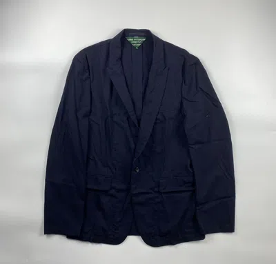 Pre-owned Comme Des Garcons X Comme Des Garcons Homme Plus Evergreen Ad2006 Wool Jacket In Navy