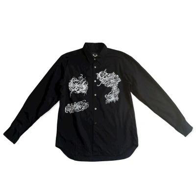 Pre-owned Comme Des Garcons X Comme Des Garcons Homme Plus Fall15 Tattoo Shirt In Black