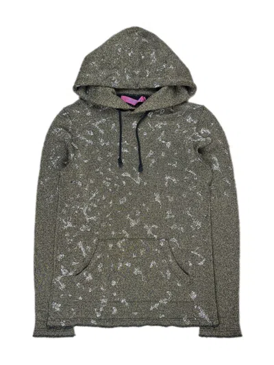 Pre-owned Comme Des Garcons X Comme Des Garcons Homme Plus Junya Watanabe Glued Glitter Camo Knit Hoodie In Gold