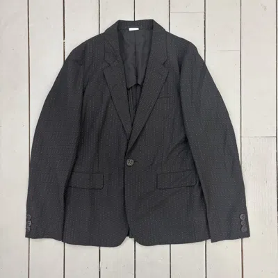 Pre-owned Comme Des Garcons X Comme Des Garcons Homme Plus Ss13 Homme Plus Wool Pick Stitch Blazer In Black