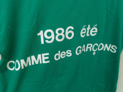Pre-owned Comme Des Garcons X Comme Des Garcons Homme Plus Vintage 1986 Comme Des Garçons T Shirt Made In Japan In Green