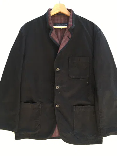 Pre-owned Comme Des Garcons X Comme Des Garcons Homme Plus Vintage Comme Des Garcons Cdg Light Black Jacket