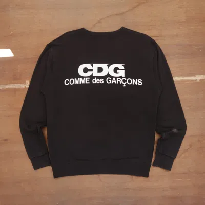 Pre-owned Comme Des Garcons X Comme Des Garcons Homme Vintage Cdg Comme Des Garcons Big Spell Out Sweatshirt In Black