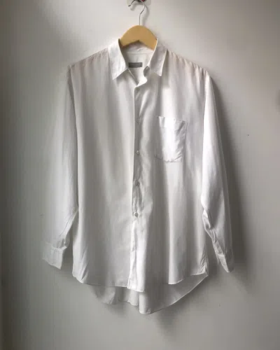 Pre-owned Comme Des Garcons X Comme Des Garcons Homme Vintage Flowy White Shirt