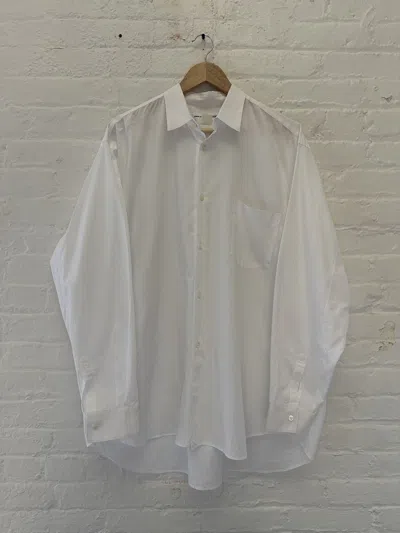 Pre-owned Comme Des Garcons X Comme Des Garcons Shirt Button Up Shirt In White