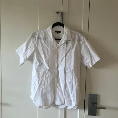 Pre-owned Comme Des Garcons X Comme Des Garcons Shirt Camp Collar Shirt In White