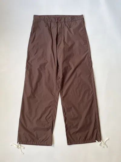 Pre-owned Comme Des Garcons X Comme Des Garcons Shirt Wide Leg Nylon Utility Trousers In Brown