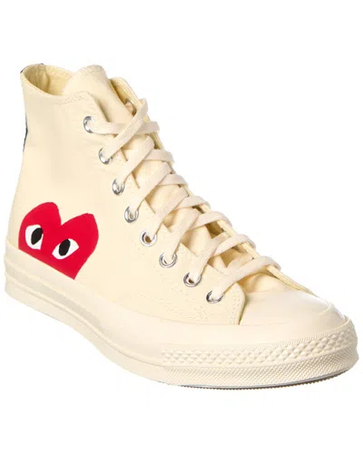 Comme Des Garçons X Converse Chuck 70 Canvas High-top Sneaker In White