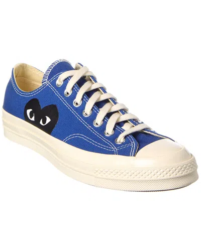 Comme Des Garçons X Converse Chuck 70 Canvas Sneaker In Blue