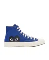 Comme Des Garçons Play X Converse Chuck 70 Hi Sneakers In Blue