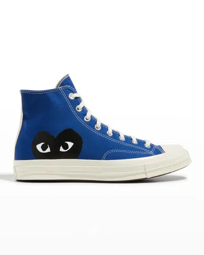 Comme Des Garçons X Converse Men's Chuck Taylor High-top Canvas Sneakers In Blue