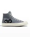 Comme Des Garçons X Converse Men's Chuck Taylor High-top Canvas Sneakers In Gray