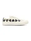 Comme Des Garcons X Converse Comme Des Garçons X Converse Multi Heart Low Top Sneakers In Neutral
