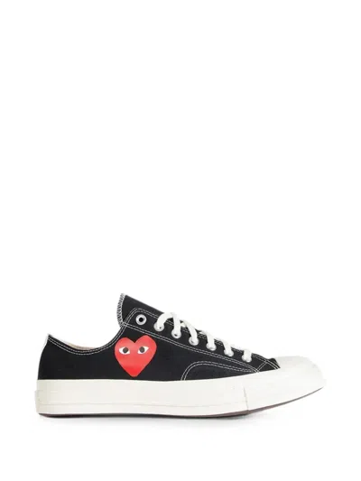 Comme Des Garçons X Converse Single Heart Chuck 70 Low-top Sneakers In Black