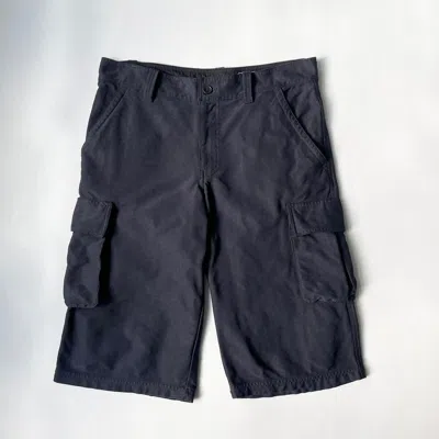 Pre-owned Comme Des Garcons X Dover Street Market Dark Blue Nylon Cargo Shorts
