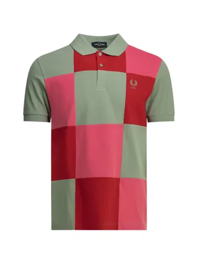 Comme Des Garçons Shirt X Fred Perry Button Down Polo Shirt In Multi