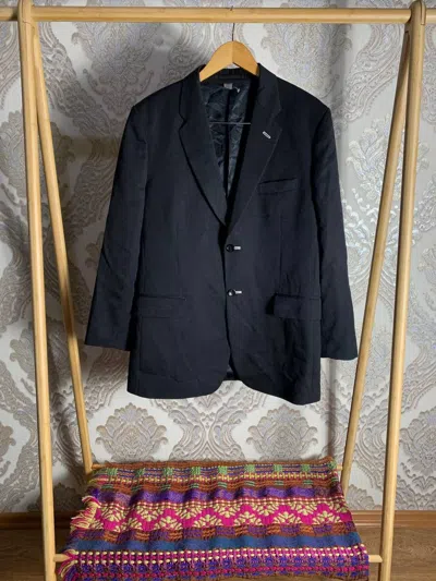 Pre-owned Comme Des Garcons X H&m Vintage Comme Des Garçons H&m Classic Blazer Suit Luxury Y2k In Black