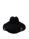 Comme Des Garçons Hizume Collaboration Wide Brim Hat In Black
