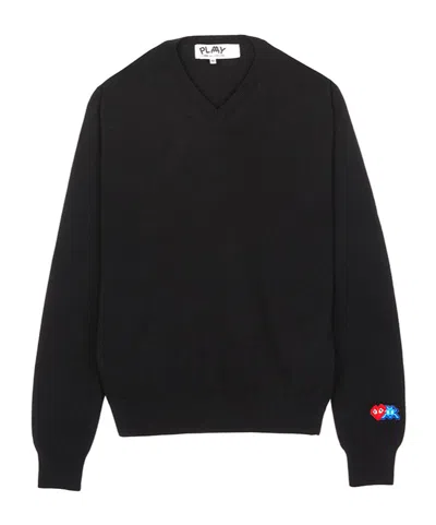 Comme Des Garçons Comme Des Garcons X Invader Long-sleeved Sweater In Black