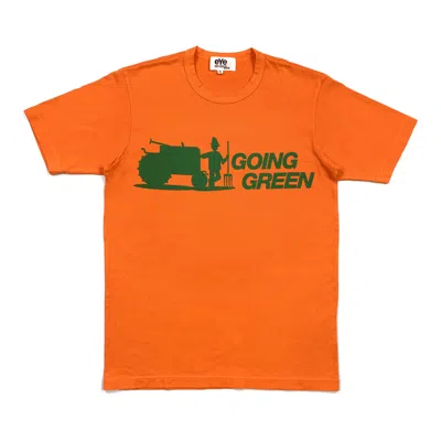 Pre-owned Comme Des Garcons X Junya Watanabe 2011 Going Green Tee In Orange