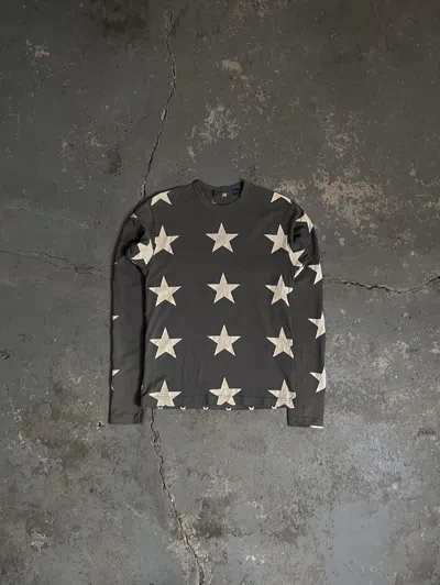 Pre-owned Comme Des Garcons X Junya Watanabe Aw02 Star Longsleeve In Grey