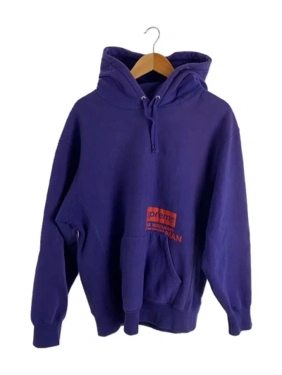 Pre-owned Comme Des Garcons X Junya Watanabe Collab Logo Hoodie In Purple