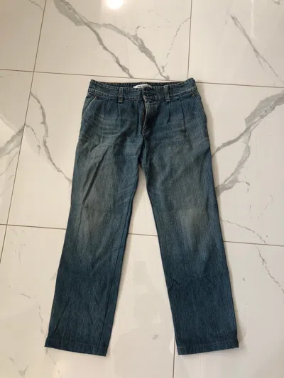 Pre-owned Comme Des Garcons X Junya Watanabe Comme Des Garcons Denim Trousers In Blue Jean