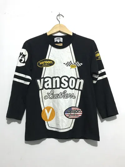 Pre-owned Comme Des Garcons X Junya Watanabe Comme Des Garcons X Vanson Leathers T-shirt In Black