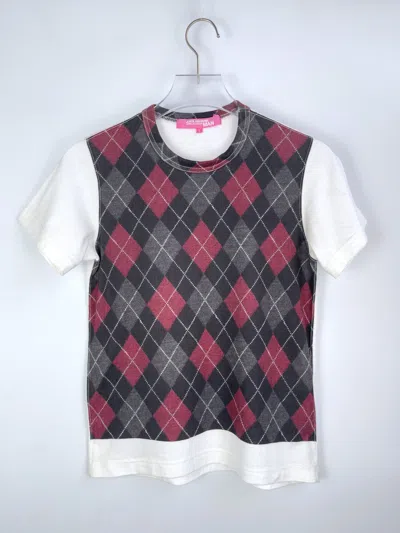 Pre-owned Comme Des Garcons X Junya Watanabe Man Argyle T-shirt
