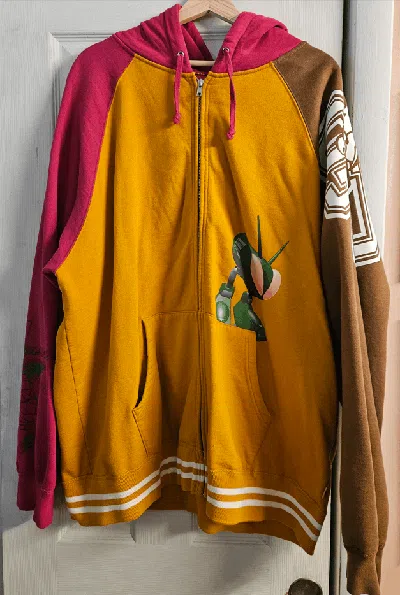 Pre-owned Comme Des Garcons X Junya Watanabe Supreme Junya Watanabe Cdg Man Zip Up Hooded Sweatshirt Fw21 In Yellow