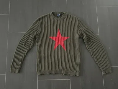 Pre-owned Comme Des Garcons X Junya Watanabe Vintage Red Star Sweatshirt