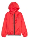 Comme Des Garçons X K-way Claude Logo-appliqué Jacket In Red