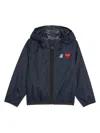 Comme Des Garçons X K-way Logo-appliqué Rain Jacket In Blue